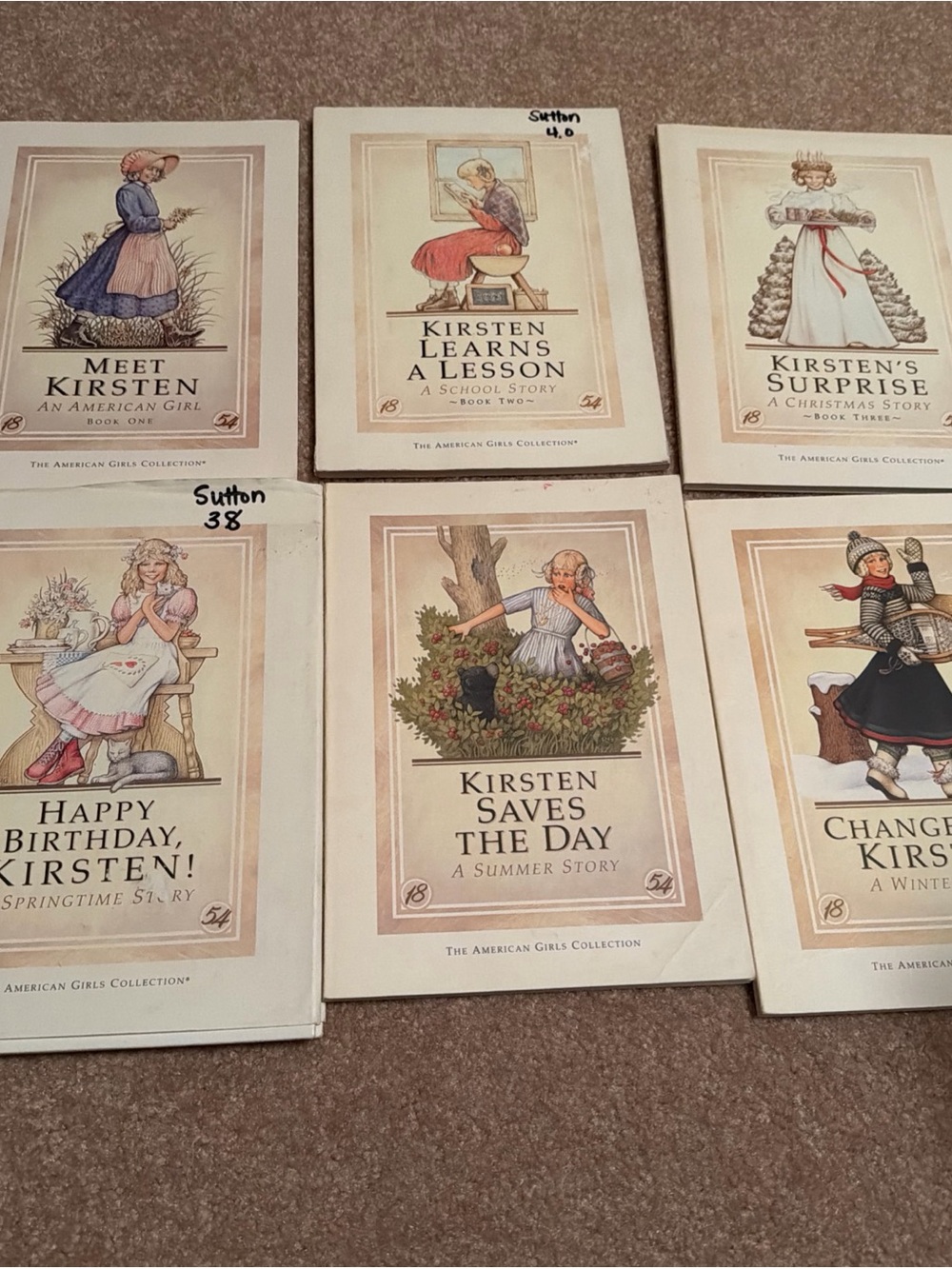 Kirsten Larson American Girl Book Lot - complete set 1-6